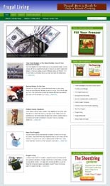 Frugal Living Niche Blog Personal Use Template With Video