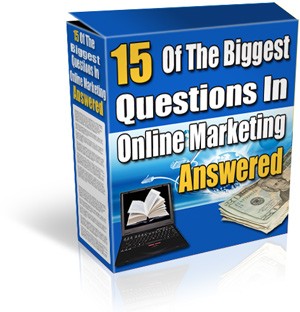 15 Of The Biggest Questions In Online Marketing MRR Ebook