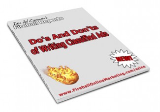 Do’s And Don’ts Of Writing Classified Ads Resale Rights Ebook