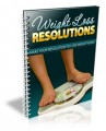 Weight Loss Resolutions PLR Ebook 