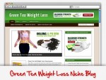 Green Tea Weight Loss Niche Blog Personal Use Template
