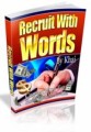 Recruit With Words Mrr Ebook
