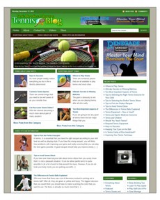 Tennis Niche Blog PLR Template