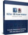 Killer 3D Icon Maker Double Pack Personal Use Graphic