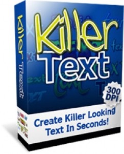 Killer Text Personal Use Graphic
