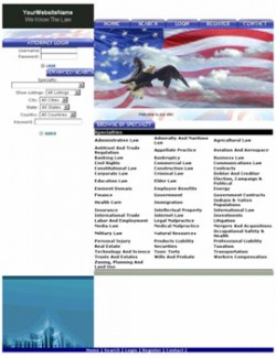 Legal Search Red White Personal Use Template