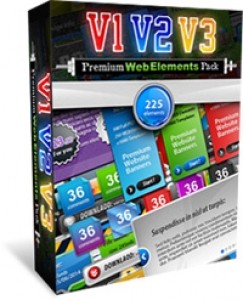 Premium Web Elements Triple Pack Personal Use Graphic