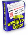 Simple Wysiwyg Editor PLR Software With Video