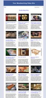 Woodworking Video Site Builder MRR Software