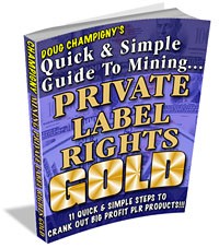 Private Label Rights Gold MRR Ebook