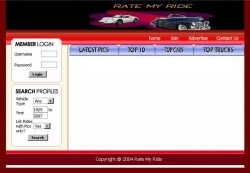 Rate My Ride Website Personal Use Template