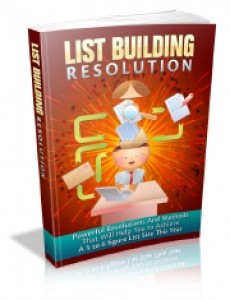 List Building Resolution Mrr Ebook