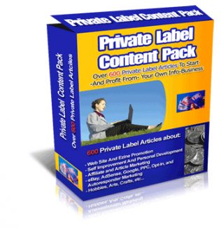 Private Label Content Pack PLR Article