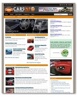 Cars And Automobile Niche Blog PLR Template
