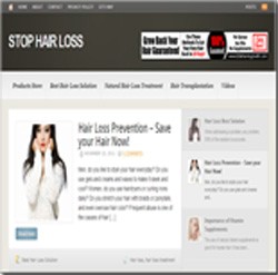 Hair Loss Niche Blog Personal Use Template With Video