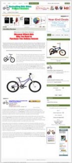 Kids Bikes Amazon Product Review Site Personal Use Template With Video