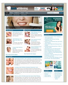 Teeth Whitening Niche Blog PLR Template