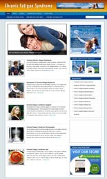 Chronic Fatigue Syndrome Niche Blog Personal Use Template With Video