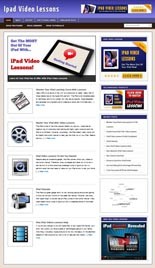Ipad Video Lessons Niche Blog Personal Use Template With Video