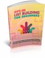 Optin List Building For Beginners PLR Ebook