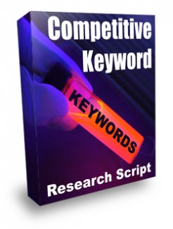 Competitive Keyword Research Script Resale Rights Script