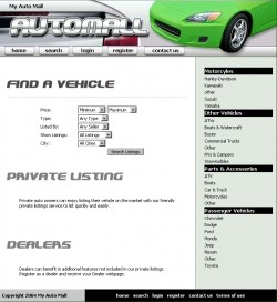 My Auto Mall – Green Personal Use Template