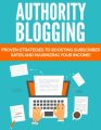Authority Blogging PLR Ebook