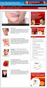 Face Fitness Niche Blog Personal Use Template With Video