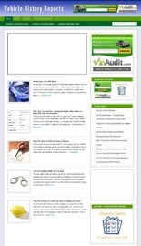Vehicle History Niche Blog Personal Use Template With Video