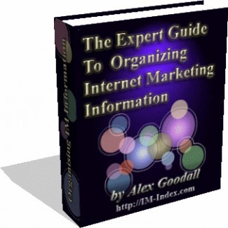 Organizing Internet Marketing Information Give Away Rights Ebook