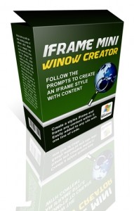 IFrame Mini Window Creator Give Away Rights Software With Video