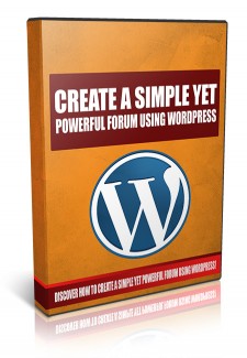 Create A Simple Yet Powerful Forum Using WordPress PLR Video With Audio