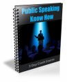 Public Speaking Know How PLR Autoresponder Messages