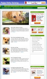 Puppy Potty Training Niche Blog Personal Use Template With Video