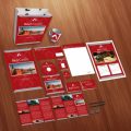 Red Castle Print Design Personal Use Template