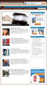 Restless Legs Niche Blog Personal Use Template With Video