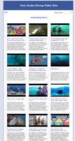 Scuba Diving Video Site Builder MRR Software