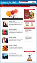 Sinus Infection Niche Blog Personal Use Template With Video