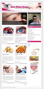 Vision Without Glasses Blog PLR Template