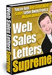 Web Sales Letters Supreme Resale Rights Ebook