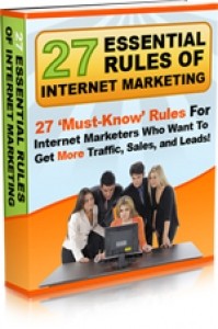 27 Essential Rules Of Internet Marketing Mrr Ebook