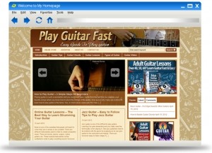 Play Guitar Fast Blog Theme Personal Use Template