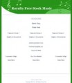Royalty Free Stock Music Salespage Template PLR Template 