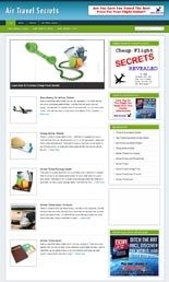 Air Travel Niche Blog Personal Use Template With Video