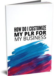 Customize Plr For My Business Personal Use Video With Audio