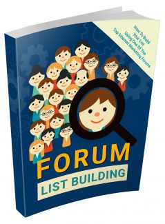 Forum List Building MRR Ebook With Video