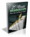 20 Minute Memberships PLR Ebook