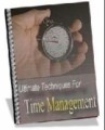 Ultimate Techniques For Time Management Resale Rights Ebook