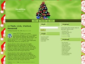 Christmas WordPress Themes Resale Rights Template