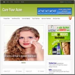 Cure Acne Blog Personal Use Template With Video